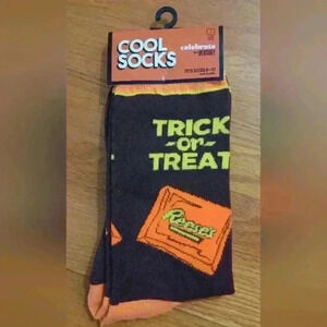 Cool Socks "Trick or Treat" Reese's Peanut Butter Cup Halloween  NWT Sizes 8-12
